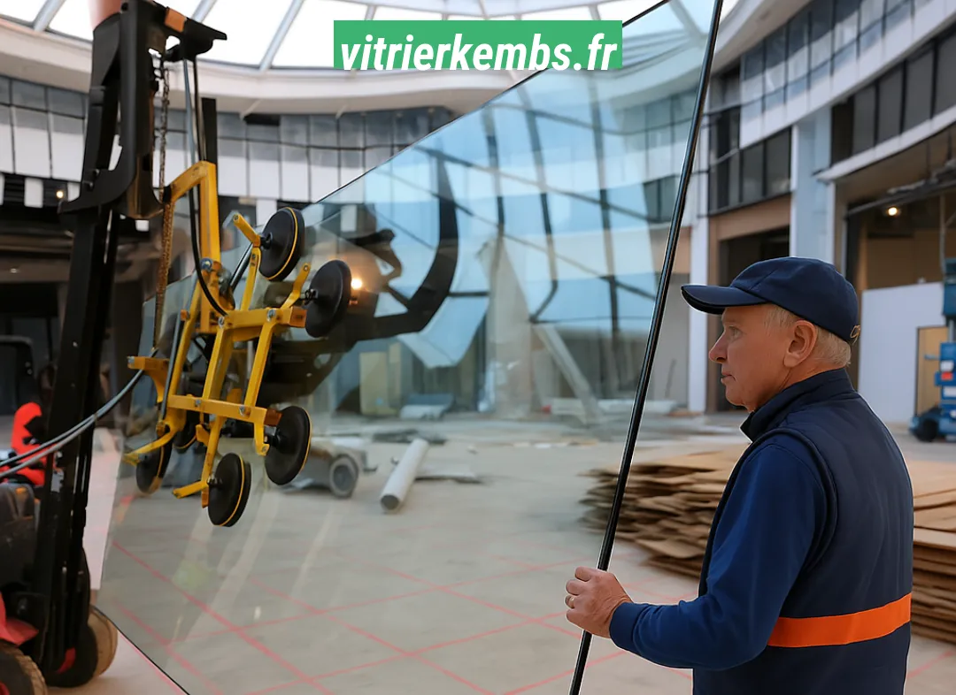 Remplacement de vitrine magasin Kembs